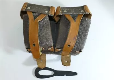  Russian Soviet Mosin Nagant Double Ammo Ammunition Pouch With Tool • $17.86