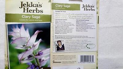 Salvia Sclarea. Clary Sage Herbal Tea Sow March To June. Medicinal Uses • £2.75
