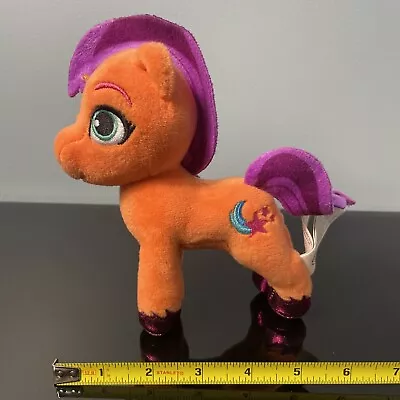 My Little Pony 7  Sunny Starscout Cuddle Plush; Orange Body Purple Mane • $9.99