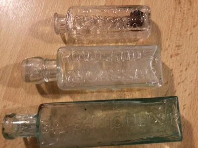 £29.99 • Buy Rare Early Trio X 3 Cough Elixir Medicine/ Cure Bottles C1800s Rare Lot Poison