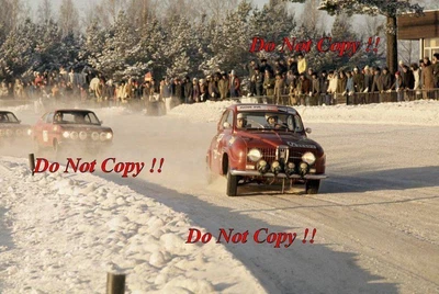 £4 • Buy Hakan Lindberg & Bo Reinicke Saab 96 V4 Swedish Rally 1968 Photograph 1