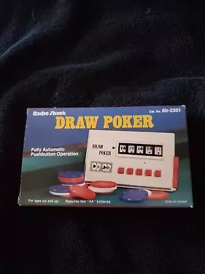 Rare Vintage 80s Radio Shack Draw Poker In Original Box With Instructions  • $15.99