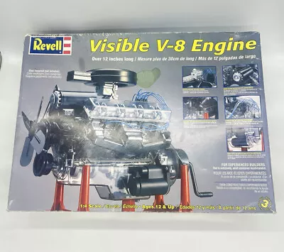 $49.99 • Buy Revell Visible V-8 Engine 1/4 Scale W Moving Pistons + Crank Model Kit Open Box