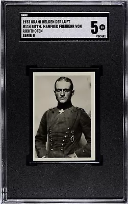 1933 Manfred Von RICHTHOFEN Card - SGC 5 Orami Helden Der Luft WWI Red Baron • $500