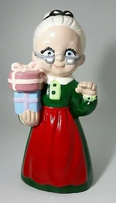 Mrs. Claus Figurine Ceramic Christmas Holiday Decor 7  Tall Excellent Condition • $8.95