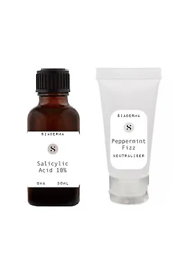 10% Salicylic Acid Face Facial Peel 30ml FREE Neutraliser! • £9.99
