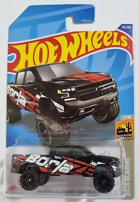 Hot Wheels 2022'19 Chevy Silverado Trail Boss LT Baja Blazers #53 Black • $5.95