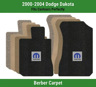 Lloyd Berber Front Row Carpet Mats For '00-04 Dodge Dakota W/Blue M-Mopar Logo • $160.99