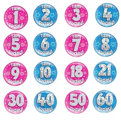 £3.49 • Buy Jumbo Birthday Badge Gift For Children Girl Boy For Her For Him Birthday Present
