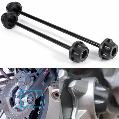 Front & Rear Wheel Fork Axle Slider Crash Guard For YAMAHA MT09/Tracer FZ09 FJ09 • $33.29