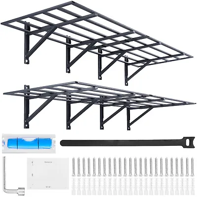 VEVOR 2PCS 6x2FT Garage Storage Rack Shelving Heavy Duty Wall Mounted Shelving • $130.99