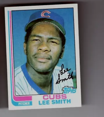 1982 Topps Baseball CARD #452 Lee Smith Rookie /RC Card HOF CHICAGO CUBS PITCHER • $3.49