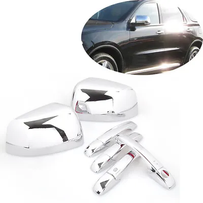 $37.50 • Buy Chrome Side Door Handle And Mirror Cover Add-on Style Fit Dodge Durango 2011-21
