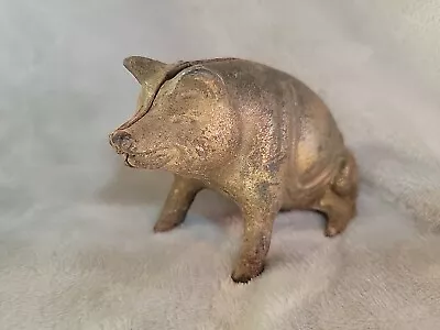 Vintage Cast Iron Metal Piggy Bank  • $19.95