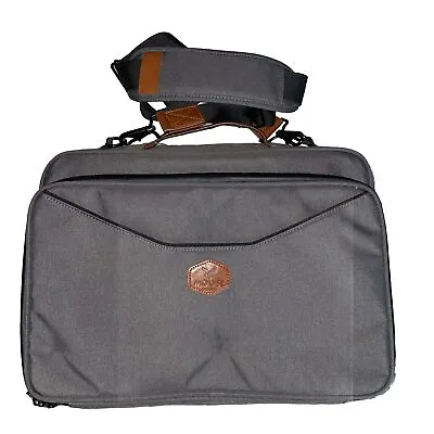 Moose Designs Folding Workstation Laptop Bag Canvas Leather Carrier Kickstarter • $49.99