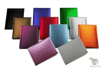 Any Size Color MATTE METALLIC Poly Bubble Mailers Mailing Padded Envelopes • $109.95