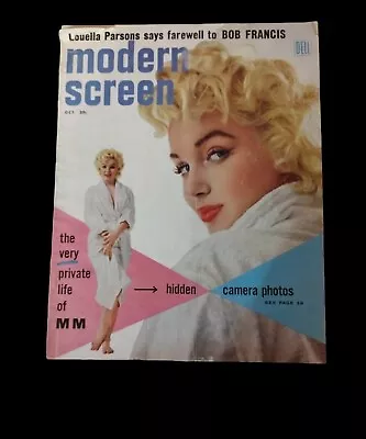 Marilyn Monroe Modern Screen Magazine 1955 October Movie Stars Jimmy Dean • $59