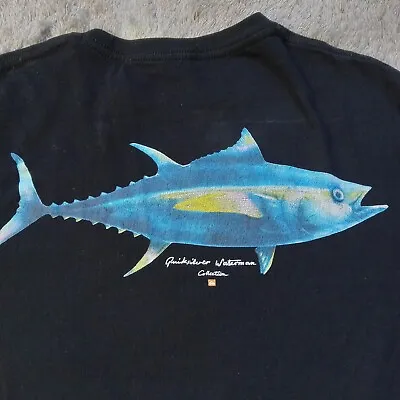 Quicksilver Waterman Collection Men’s Large Black Fish Logo Beach Fishing  • $7.99
