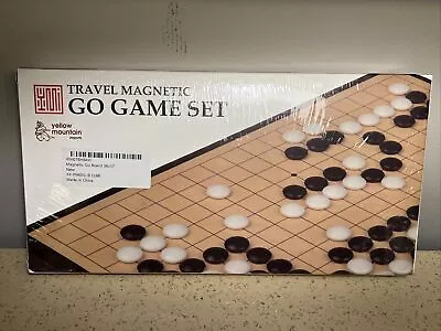 NEW Travel Magnetic Go Game Set SEALED Folding Board Yellow Mountain Imports • $16.48