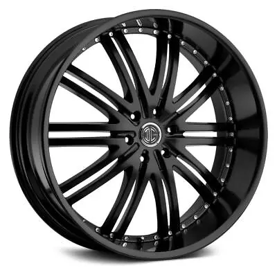 22 Inch 22x9.5 2CRAVE No11 Satin Black Wheels Rims 6x5.5 6x139.7 +15 • $1463.56