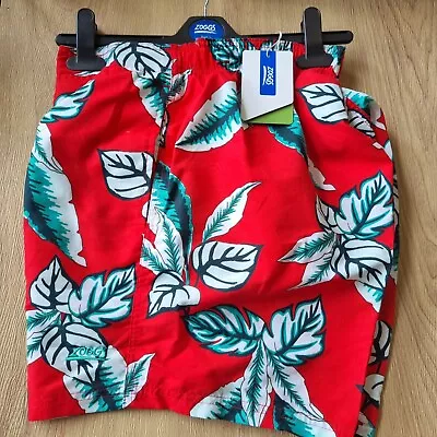 Zoggs Mens Lakeside Red 15  Swim Shorts - Size L - BNWT (437) • £12.99