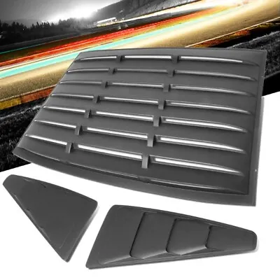 3PC Matte Black Window Louver Rear+Side Scoop Cover For 05-14 Ford Mustang Coupe • $190.08
