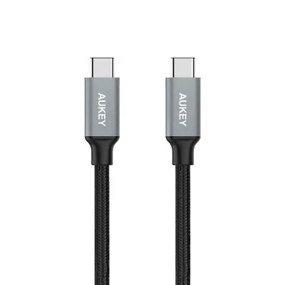 $24 • Buy Aukey Impulse Series Braided 1M Cable USB-C To USB Type C For Samsung S9/Note8
