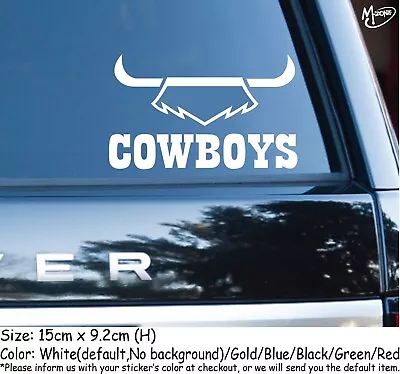 Cowboys Car Sticker Reflective Stickers Decals Best Gift • $7.99