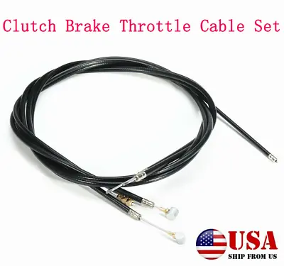 $31.53 • Buy Universal Motorcycle Cable Kit Clutch Cable+Brake Cable+Throttle Cable Set (USA)