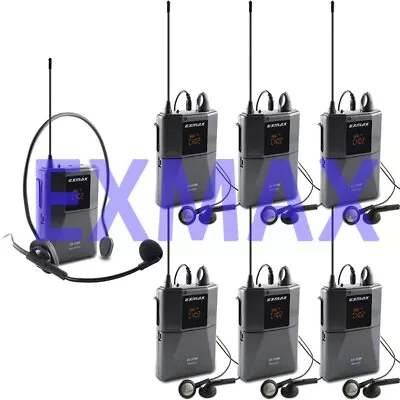 EXMAX EX-938 Wireless Tour Guide System Voice Transmission Museum City Tour 1T6R • $198.98