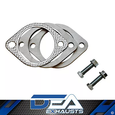 Exhaust Flange Plates 76mm 3 Inch With Gaskets And Nuts And Bolts 105mm Bhc 10mm • $30