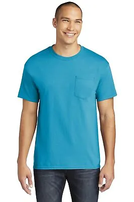 Pack Of 5 Gildan 5300 Mens Short Sleeve Heavy Cotton Stylish Pocket T-Shirt • $40.64