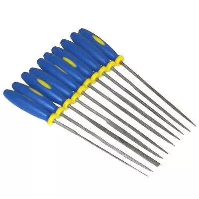 10pc Mini Needle File Set Precision Micro Files Craft Metal Work Jewellery Tools • $5.98