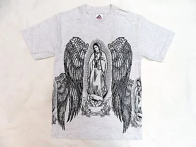 Virgen De Guadalupe T-Shirt Color Gray • $12.99