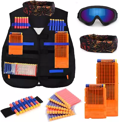 Forliver Kids Tactical Vest Kit Kids Elite Tactical Vest Kit For Nerf N-Strike E • $31.99