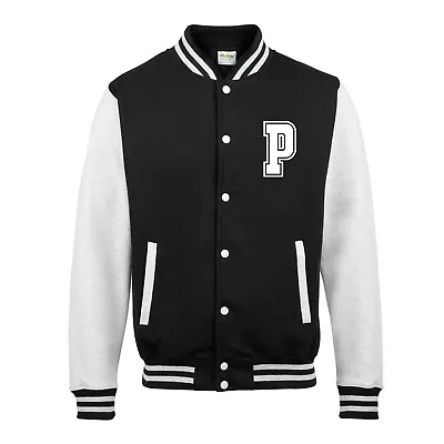 £33.99 • Buy Personalised Varsity College Jacket Unisex American Style Letterman Jacket