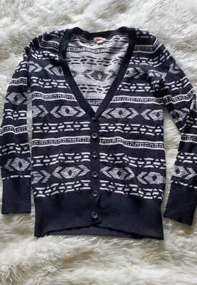 Mossimo Supply Co. Tribal Boho Print Knit Button Up Cardigan Sweater SZ XS • $4.99