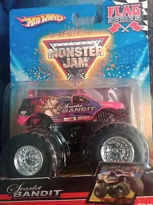 2010 Hot Wheels Monster Jam Monster Truck Flag Series Scarlet Bandit 36/75 • $18