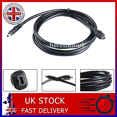 £2.21 • Buy 1.8m Firewire 400 IEEE1394 4 Pin Male To Male Cable Lead PC Mac DV OUT CAMCORDER