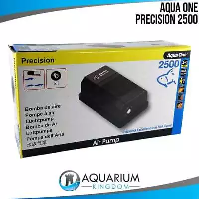 $23.90 • Buy Aqua One Precision 2500 Aquarium Air Pump -Fish Tank Aerator Oxygen Bubbles Pond