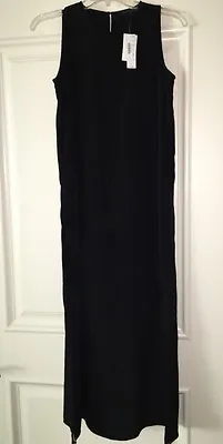 J Crew Maxi Dress XXS Side Slit Maxidress C4471 $98 Black  Sold Out NEW W/ Tags • $39.95