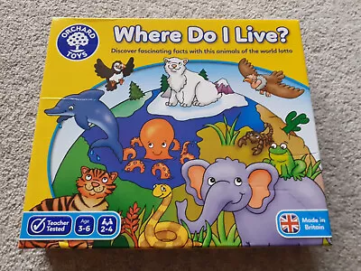 £3.99 • Buy Orchard Toys--- Where Do I Live? Game 