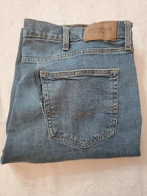 Levi Strauss Signature S67 Athletic Men Jeans 40x32 Distressed Medium Wash • $6