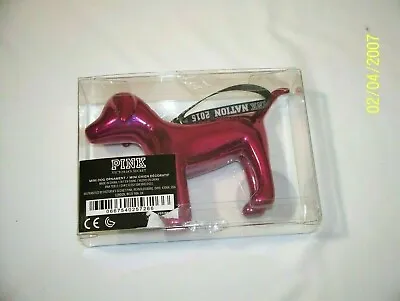 Victorias Secret Pink Mini Dog 2015 Christmas Tree Ornament • $12.99