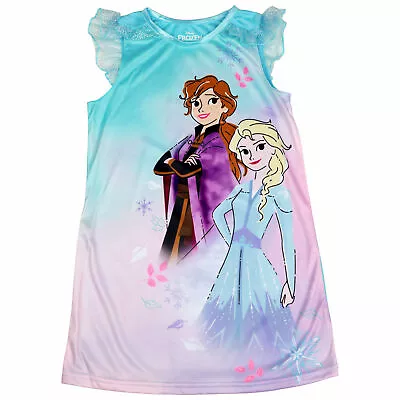 Disney Frozen II Anna & Elsa Youth Nightgown Multi-Color • $15.99