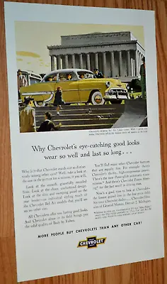 $12.99 • Buy ★1953 Chevy Bel Air Original Vintage Advertisement Print Ad 53