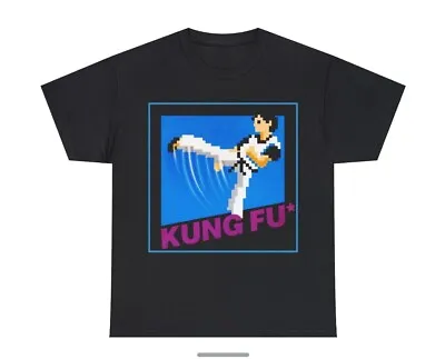 Kung Fu Retro NES Video Game Unisex Cotton Black Nintendo Gaming Gamer Shirt • $21.99