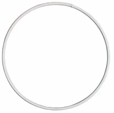 30cm White Coated Metal Ring For Crafts - Wreath & Flower Hoop • £4