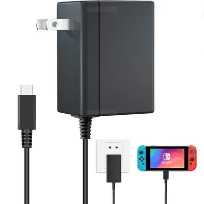 For Nintendo Switch AC Power Supply Adapter Home Wall Travel Charger Cable 2.4A • $6.75