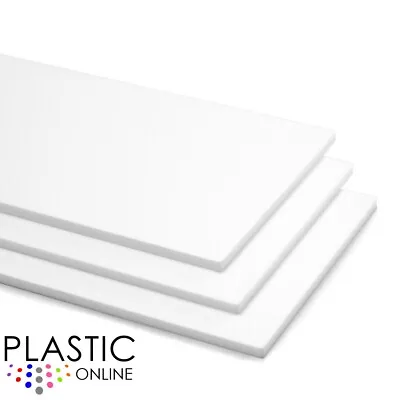 Moonlight White Frost Matt Perspex Acrylic Sheet Colour Plastic Panel Cut To Siz • £0.99